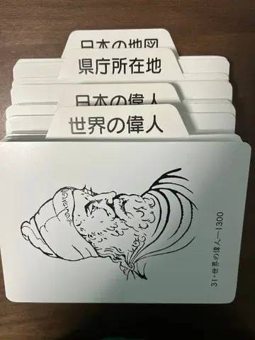 일본 지도 위인 카드 세트
