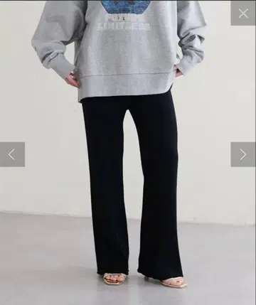 LARUTA 리브 니트 팬츠