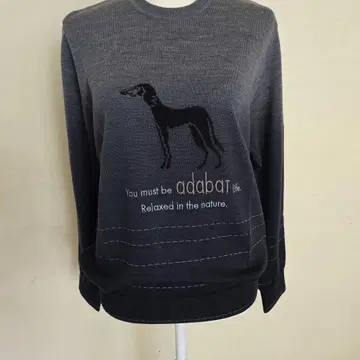 adabat 개 자수 그라데이션 니트