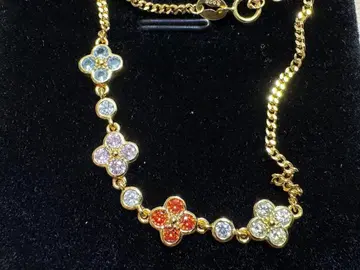 실버 925 컬러풀 스톤 팔찌