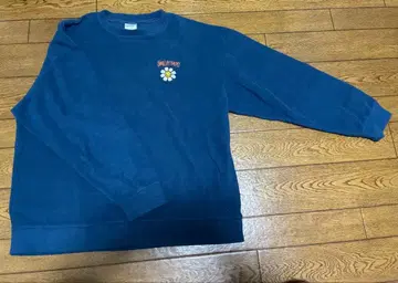 자수 트레이닝복 네이비