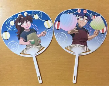 닌타마 란타로 찻집 부채 도이 한스케 시오에 분지로 세트