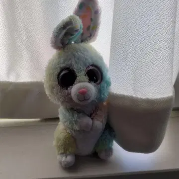 컬러풀 토끼 봉제 인형 약 20cm ty