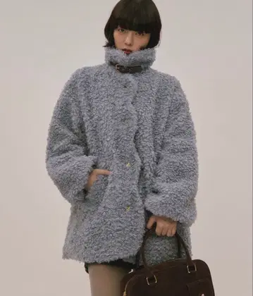 loin nuit 푸들 코트 스카이블루 blue 미사용