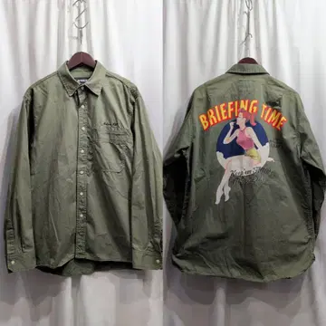 [ size:L ] AVIREX 아비렉스 핀업걸 긴팔 워크 셔츠