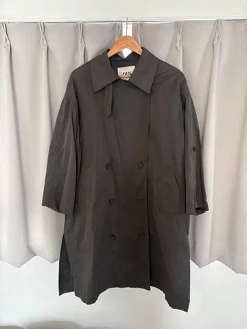 ZARA 다크 그레이 트렌치코트 S