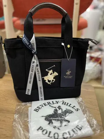 새상품 비벌리힐스 폴로 토트백 블랙 2way 숄더