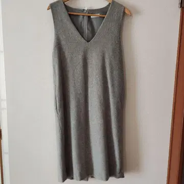 Balisey 그레이 V넥 오버롤 스커트