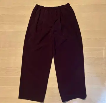 VOIRY x pimplstick 다크 퍼플 와이드 팬츠