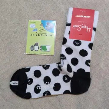 Happy Socks 수박 펭귄 삭스 36-40, 아플리케