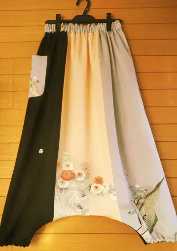 기모노 리메이크 사루엘 팬츠