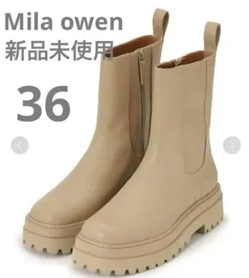 미라 오웬 트랙 밑창 하이 앵클 밑창 미사용 새상품