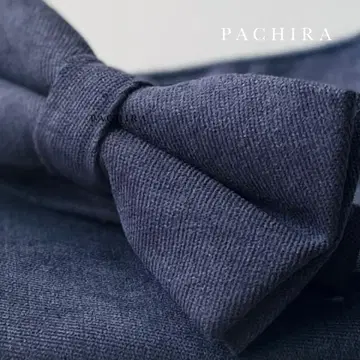 나비 넥타이 치프 세트 네이비 다크 블루 네이비 컬러 결혼식 피로연 무지