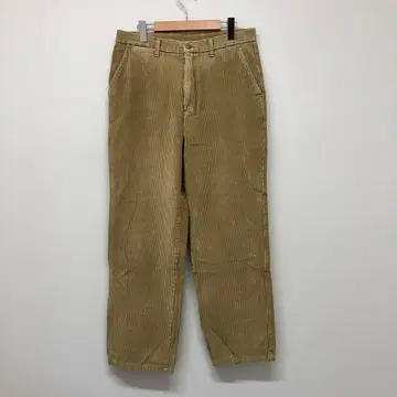 80s Euro vintage 와이드 코듀로이 팬츠 카멜 유로 구제 의류