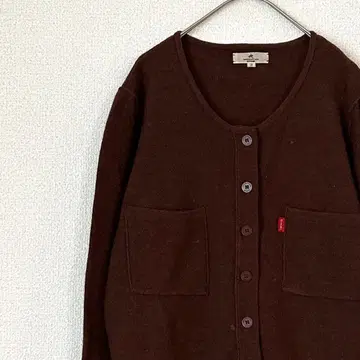 INSCRIPTION RYKIEL 가디건 모 100% 가슴 포켓