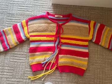 컬러풀 스트라이프 니트 가디건