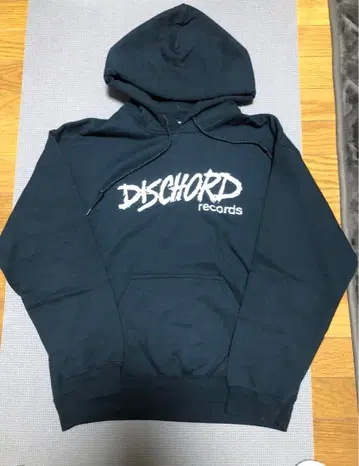 DISCHORD 블랙 후드티 M 사이즈