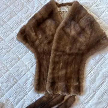 새상품급 tae rim 브라운 퍼 숄 두툼함