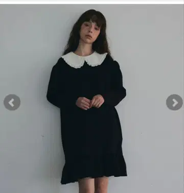 unminou() 페탈 컬러 원피스(BLACK)