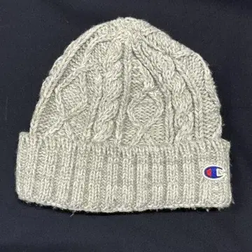 컨디션 최상 Champion 케이블 아란 뜨개질 니트 모자 챔피온