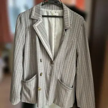 엑시즈팜 자켓 체크