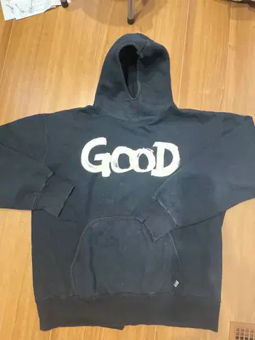 GDEH 블랙 후드티 XL