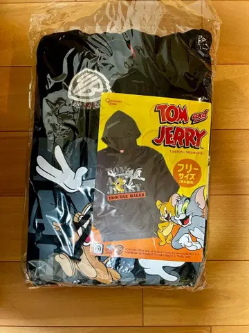 톰과 제리 후드 부착 후드티 프리 사이즈