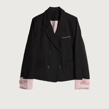 LA POMME Pink StitchingLoose Jacket