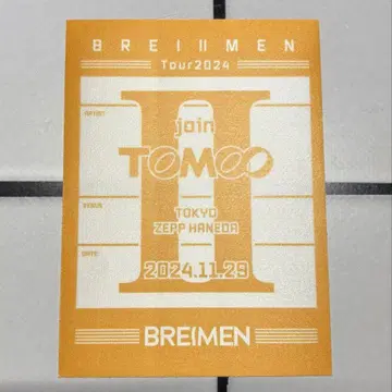 BREIMEN x TOMOO 합동 라이브 공연 밴드 스티커