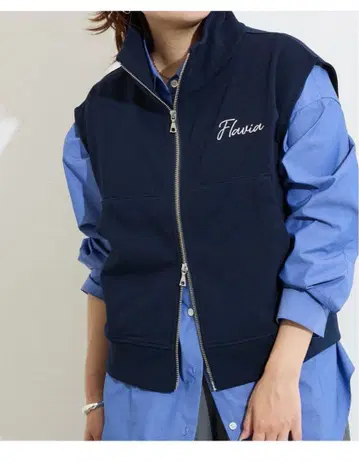 journal standard 새상품 OE 쭈리 더블 지퍼 베스트