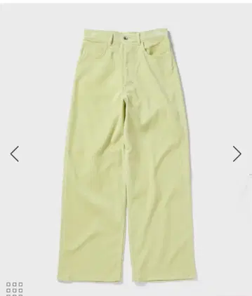 AURALEE 라이트 그린 와이드 레그 데님