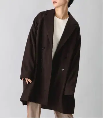 BASISBROEK/ 버지스브룩 빅 실루엣 더블 체스터 코트