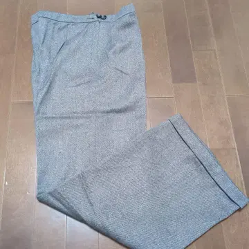 BELLA TORRE 그레이 와이드 팬츠 슬랙스