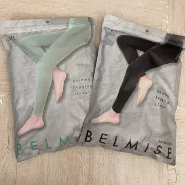 BELMISE 파자마 레깅스 2색 세트 LL