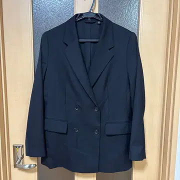 GU 더블 브레스트 자켓 블랙 XL