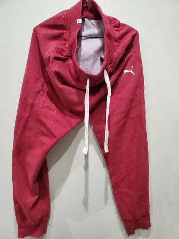 푸마 스웨트 팬츠 안감 기모 M 사이즈 레드