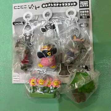 5체 컴플리트 니코니코푼 캡슐 메지루시 가챠 마스코트