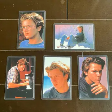 리버 피닉스 라미네이티드 카드 5장 세트 [ 새상품급 ]