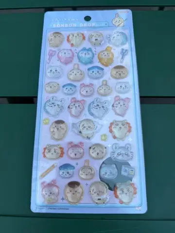 치이카와 (먼작귀) 모자 꽁지 드롭 씰 모두 포즈 [오늘 발송]