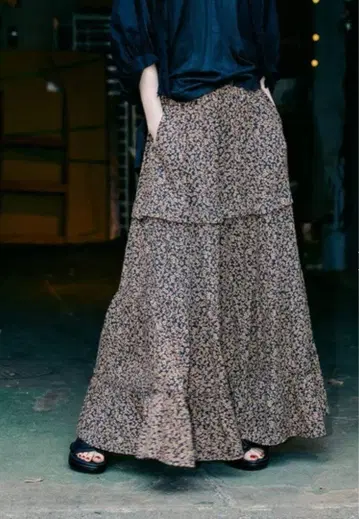 니코앤드 niko and 모드 노움코어 티어드 맥시 스커트 M