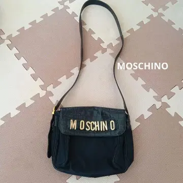 모스키노 MOSCHINO 빈티지 로고 플레이트 숄더백
