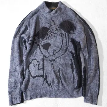 피치 FICCE JEANS 니트 스웨터 울 혼방 켄켄 XL 상당