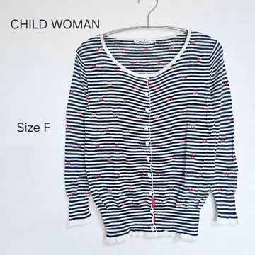 CHILD WOMAN 스트라이프 가디건 사이즈 F