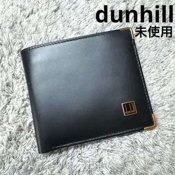 [ 미사용 ] dunhill 던힐 접이식 지갑 가죽 블랙