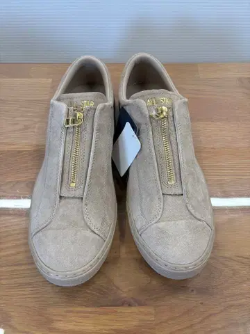 ALL STAR 스웨이드 지퍼 스니커즈 베이지