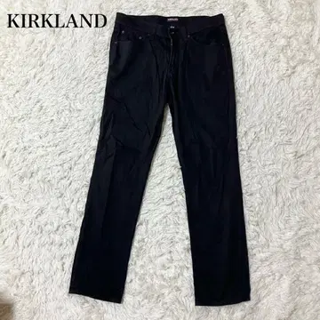 KIRKLAND 치노 팬츠 블랙 바지 심플 돌려입기 워셔블