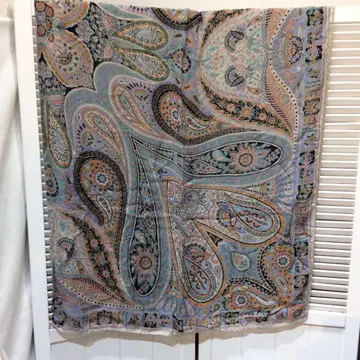 SCAPA 스캐파 대형 스톨 페이즐리 무늬 이탈리아제