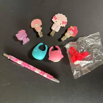 마이 스위트 피아노 앞머리 클립 키키라라 가챠 반지 마이멜로디 키티