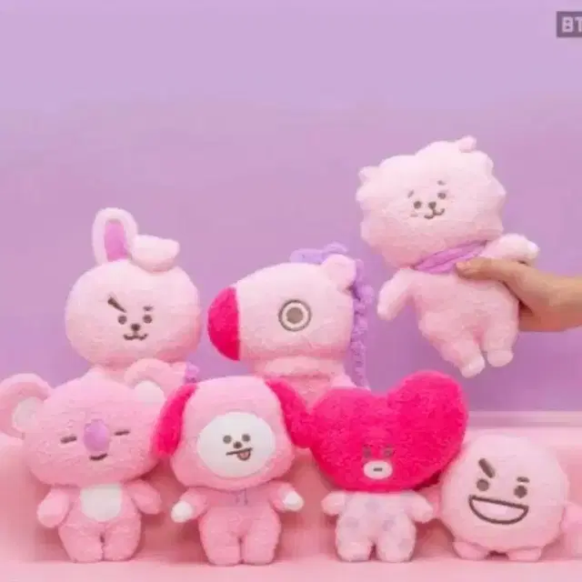 BTS BT21 베이비 치미 핑크 인형