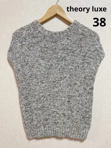 theory luxe 니트 베스트 반팔 그레이 계열
